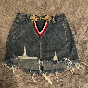 Blue Jean Mini Skirt